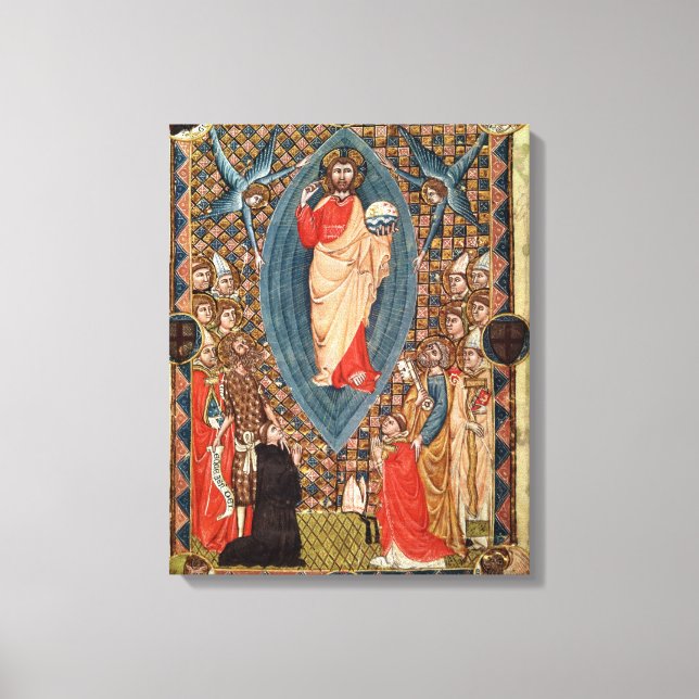 Lienzo Cristo en Majestad con Santos (Anverso)