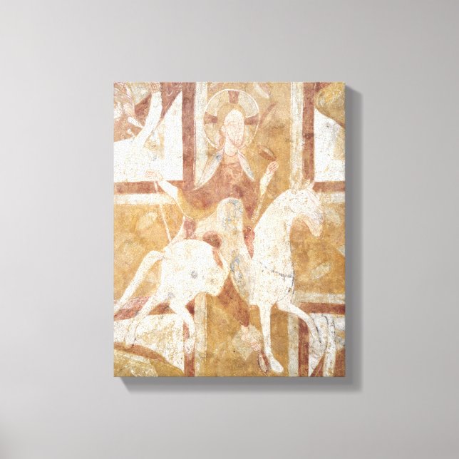 Lienzo Cristo en un caballo blanco (Anverso)