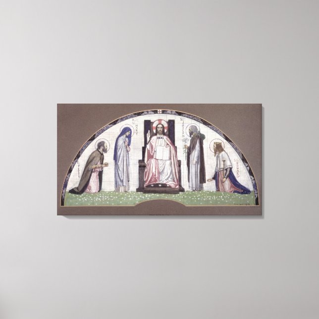 Lienzo Cristo Enstronado (Anverso)