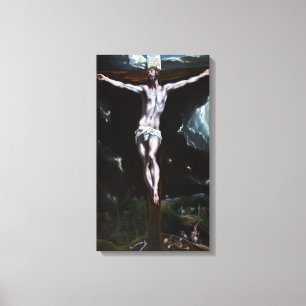 Lienzo Cristo greco en la cruz