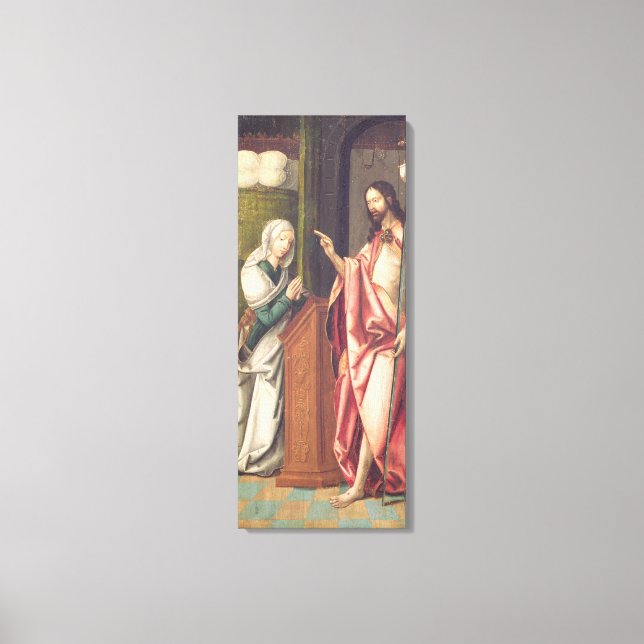 Lienzo Cristo Redentor bendiciendo a una mujer (panel) (Anverso)