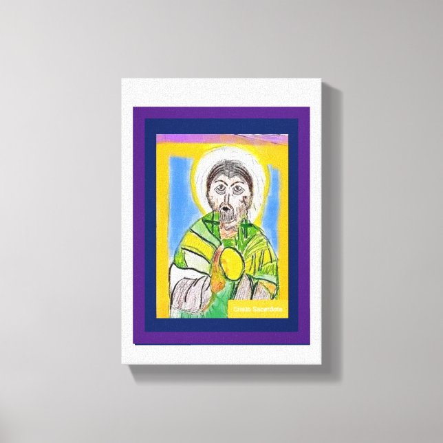 Lienzo Cristo sacerdote (Anverso)