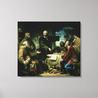 Cristóbal Colón en el monasterio de la