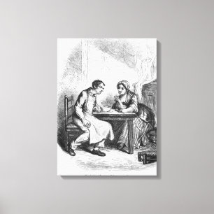 Lienzo Cristóbal y la Silvia gorda