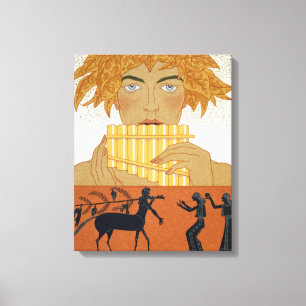 Lienzo Critique al gaitero, ilustracion de "Les Mythes"