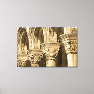 Lienzo Croacia, Dalmacia, Dubrovnik. Arcos de piedra y