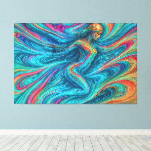 Lienzo "Cromisca" - Retrato de encantamiento fluido