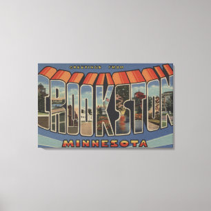 Lienzo Crookston, Minnesota - Escenas de letras grandes