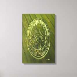 LIENZO CROP CIRCLE CANVAS DMT SPIRITUAL GRAFFITI
