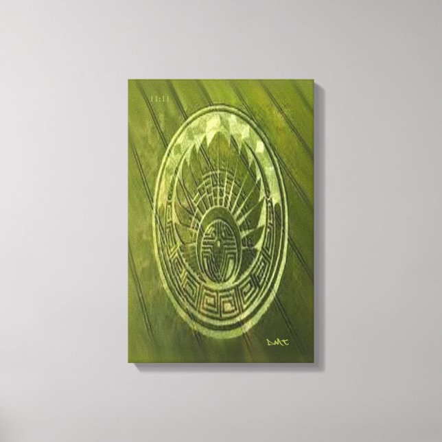 LIENZO CROP CIRCLE CANVAS DMT SPIRITUAL GRAFFITI (Anverso)