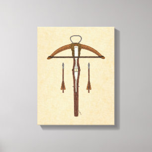 Lienzo Crossbow medieval con pernos