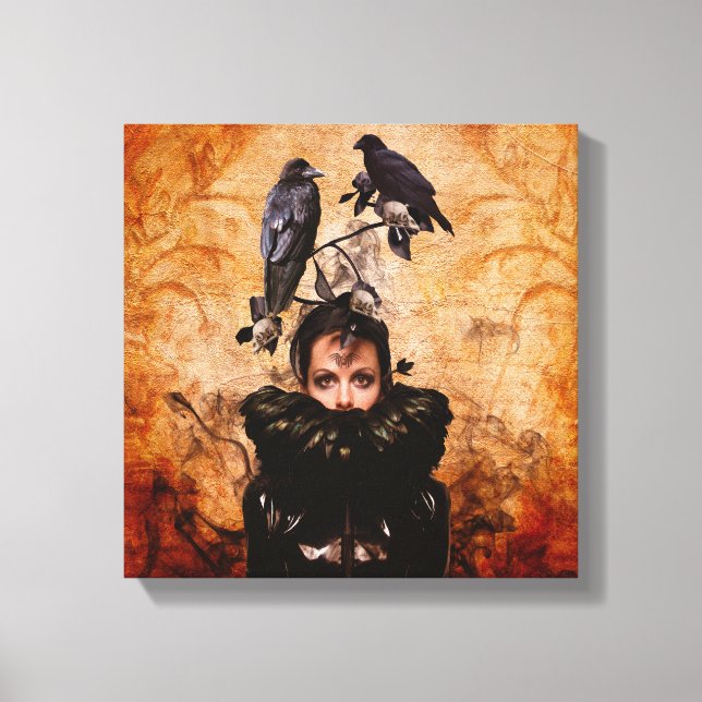 Lienzo Crow Woman In Moderne Times (Anverso)
