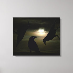 Lienzo "Crows by Moonlight" de DJONeill
