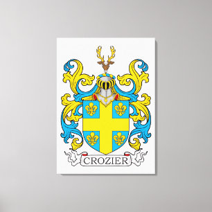 Lienzo Crozier Family Crest
