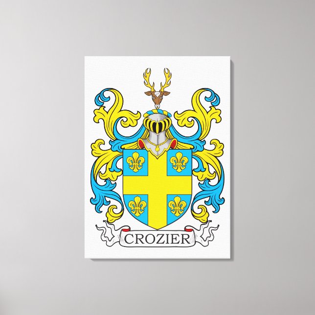 Lienzo Crozier Family Crest (Anverso)