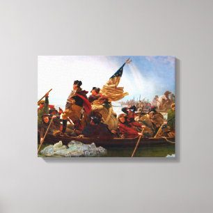 Lienzo Cruce De George Washington Del Río Delaware
