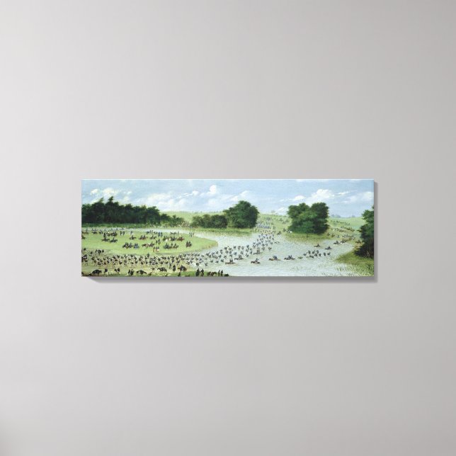 Lienzo Cruce del río San Joaquín, Paraguay, 1865 (Anverso)