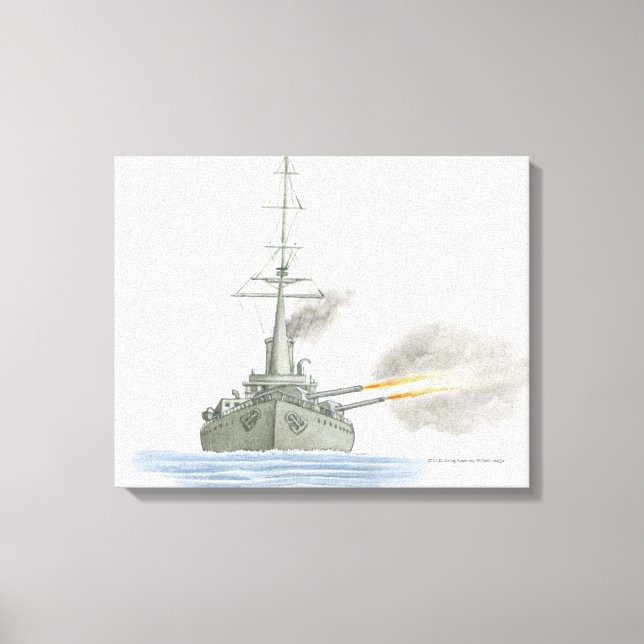 Lienzo crucero de batalla británico (Anverso)