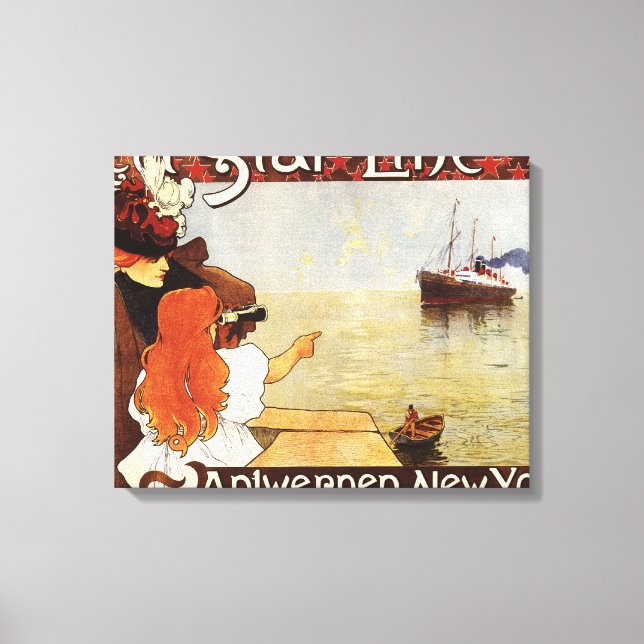 Lienzo Cruceros de la línea Estrella Roja a un Poster de  (Anverso)