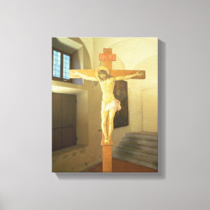 Lienzo Crucifijo (tempera en la madera)