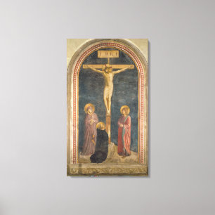 Lienzo Crucifixión con la Virgen, SS. John the Evangeli