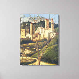 Lienzo Crucifixión (detalle del paisaje del fondo sh
