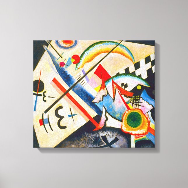 Lienzo Cruz Blanca de Kandinsky (Anverso)
