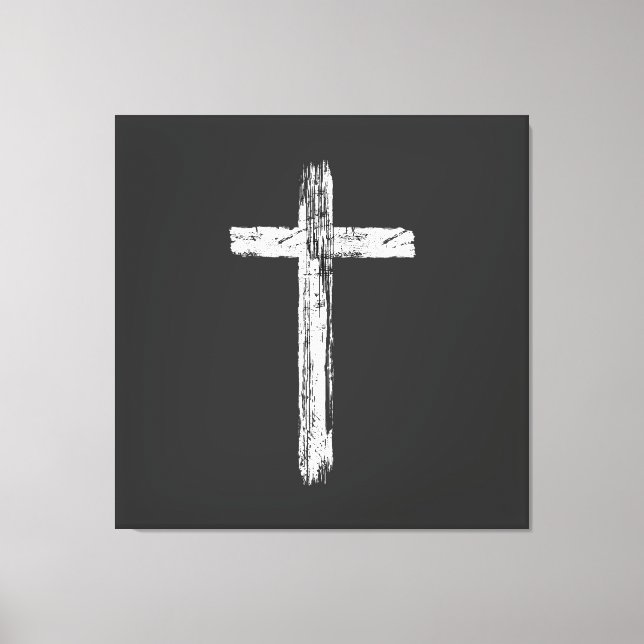 Lienzo Cruz Cristiana Grunge (Anverso)