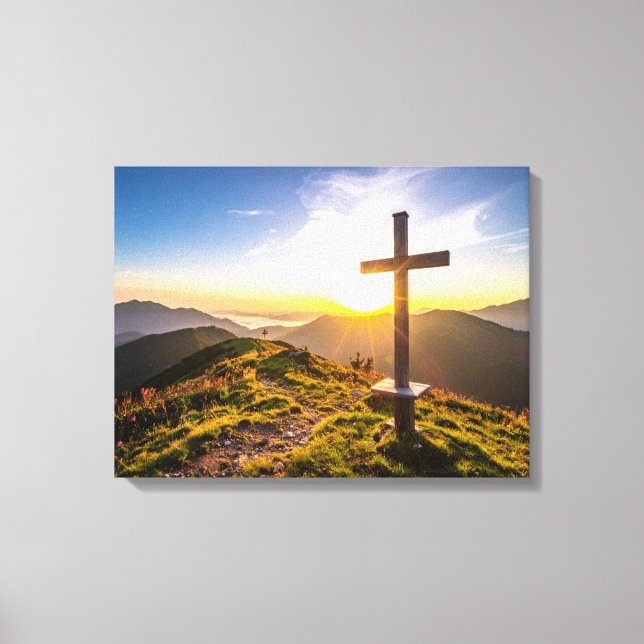 Lienzo Cruz en colina (Anverso)