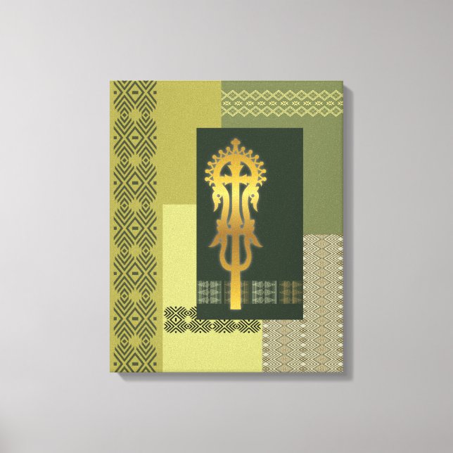 Lienzo Cruz procesal etíope (Anverso)