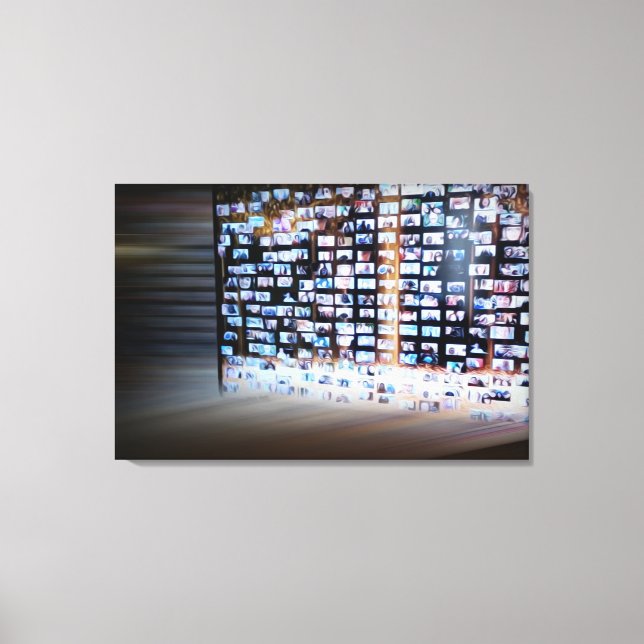 Lienzo Cruzando fronteras en línea (Anverso)