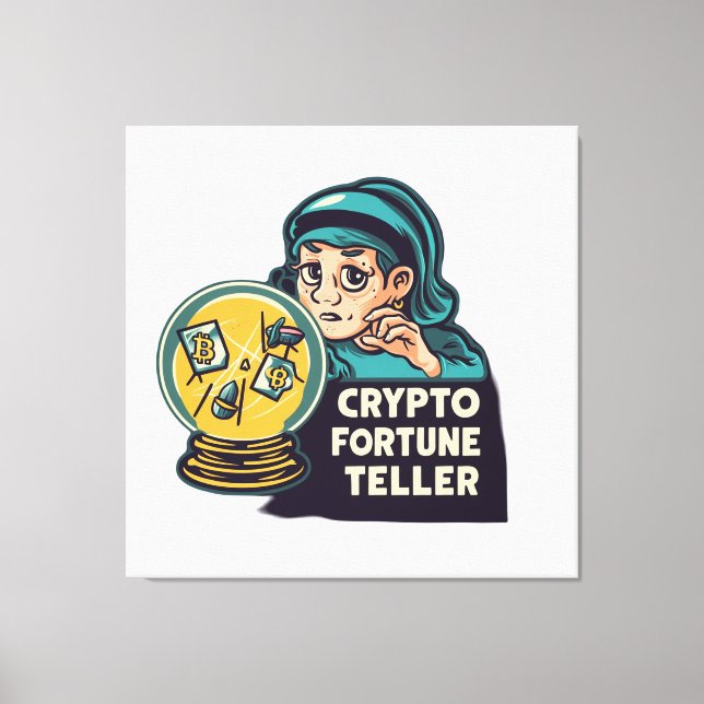 Lienzo Crypto Fortune Teller (Anverso)