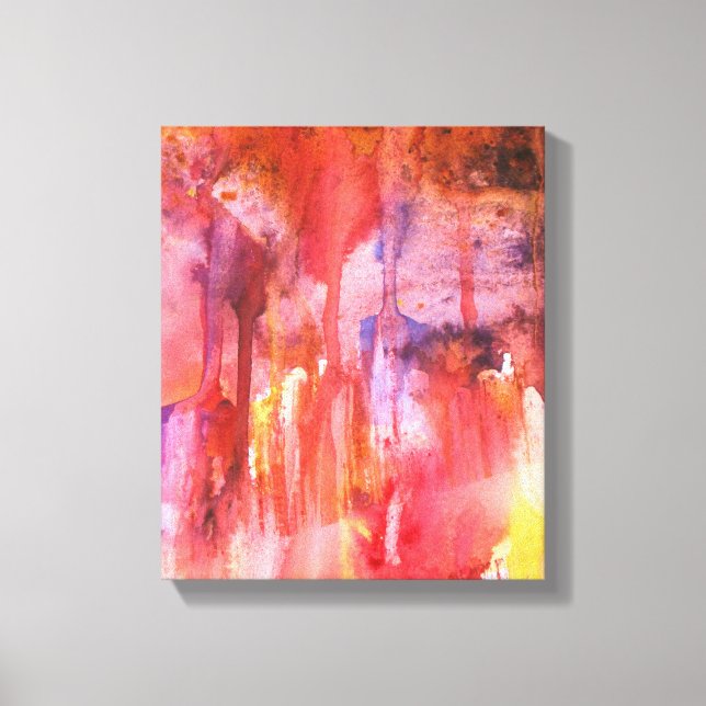 Lienzo Crystal Caverns Watercolor Print (Anverso)