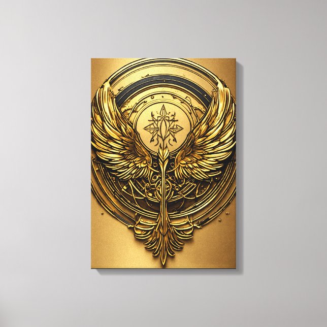 Lienzo Crystal Eagle in Flight – A Mesmerizing Symbol of  (Anverso)