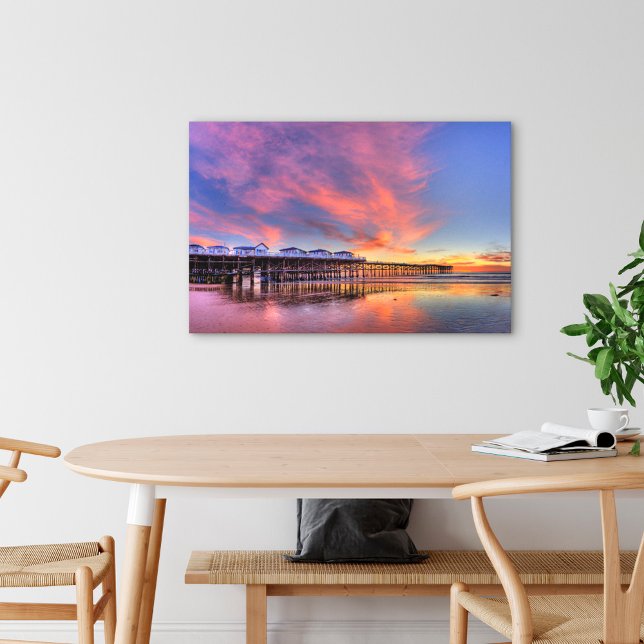 Lienzo Crystal Pier Sunset (Subido por el creador)