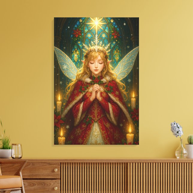 Lienzo CS001_Charming Fairy - Christmas Edition #1 (Insitu (Sala de estar))