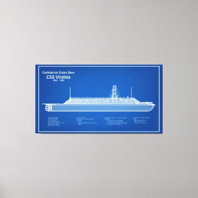 Lienzo CSS Virginia - Plan Blueprint de envío ABD (Anverso)