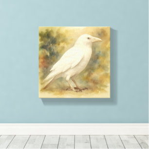 Lienzo Cuaderno de acuarela Cuervo Blanco