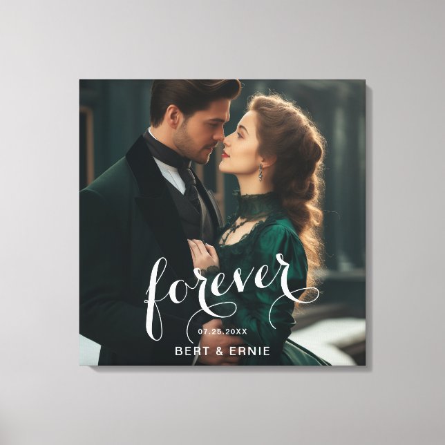 Lienzo cuadrado de 24 pulgadas de amor y recuerdo (Anverso)