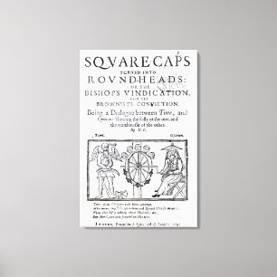 Lienzo Cuadrados convertidos en cabezas redondas, 1642