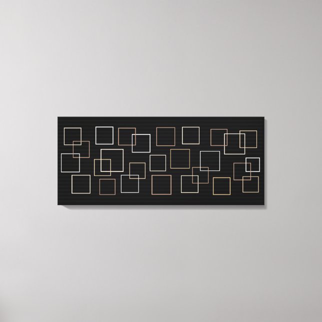 Lienzo Cuadrados metálicos (Anverso)