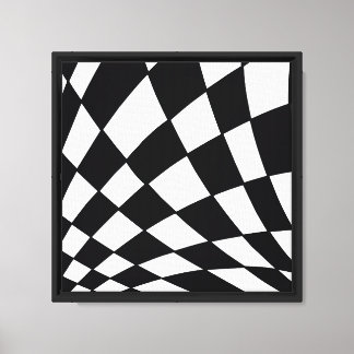 Lienzo Cuadrícula Curva | Moderno