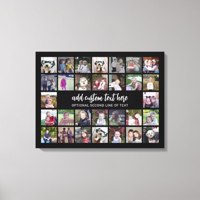 Lienzo Cuadrícula de 30 Collages de fotos - 2 cuadros de  (Anverso)