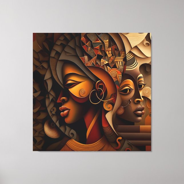 Lienzo Cuadros coloridos de óleo humano (Anverso)