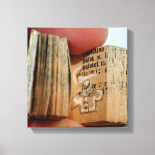 Lienzo Cuadros de dibujo de la chaqueta del libro en mini