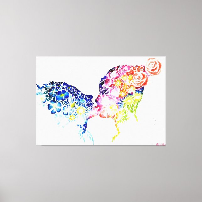 Lienzo Cuando el amor florece (Anverso)