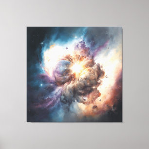 Lienzo Cuando el mundo colisiona