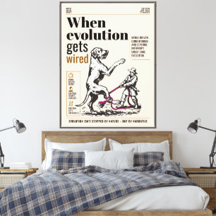 Lienzo Cuando la evolución se conecta, los Grandes Danese