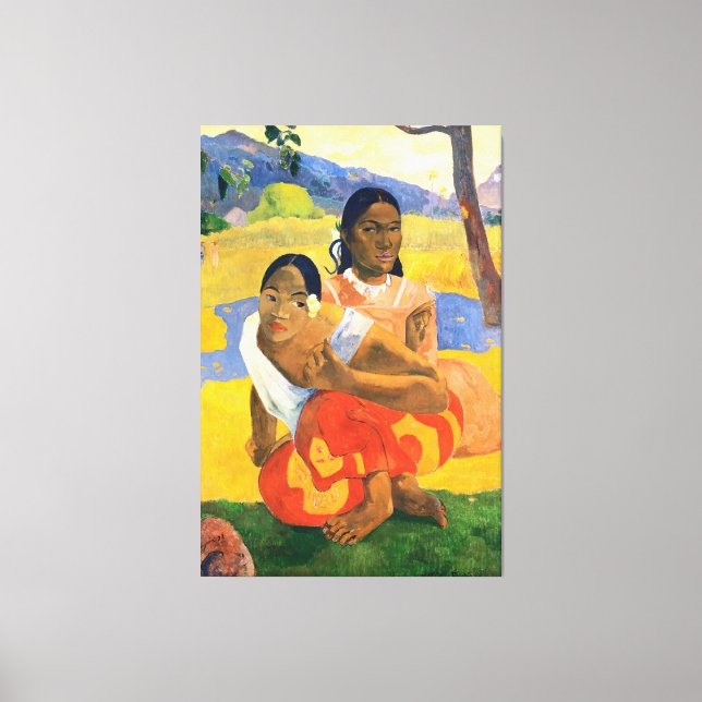 Lienzo ¿Cuándo te casarás? Paul Gauguin (Anverso)