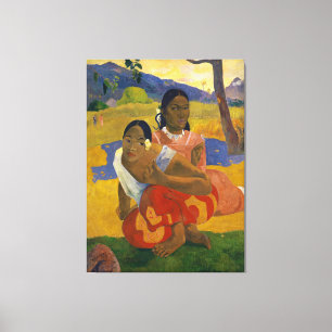 Lienzo ¿Cuándo te vas a casar? de Paul Gauguin (1892)